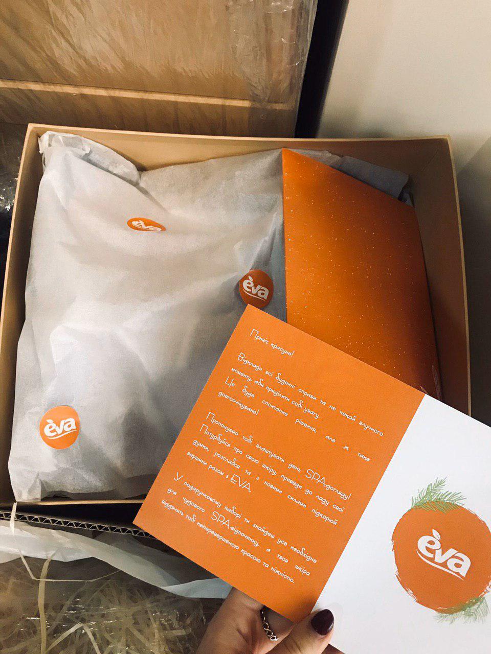 коробка подарков блогерам от EVA