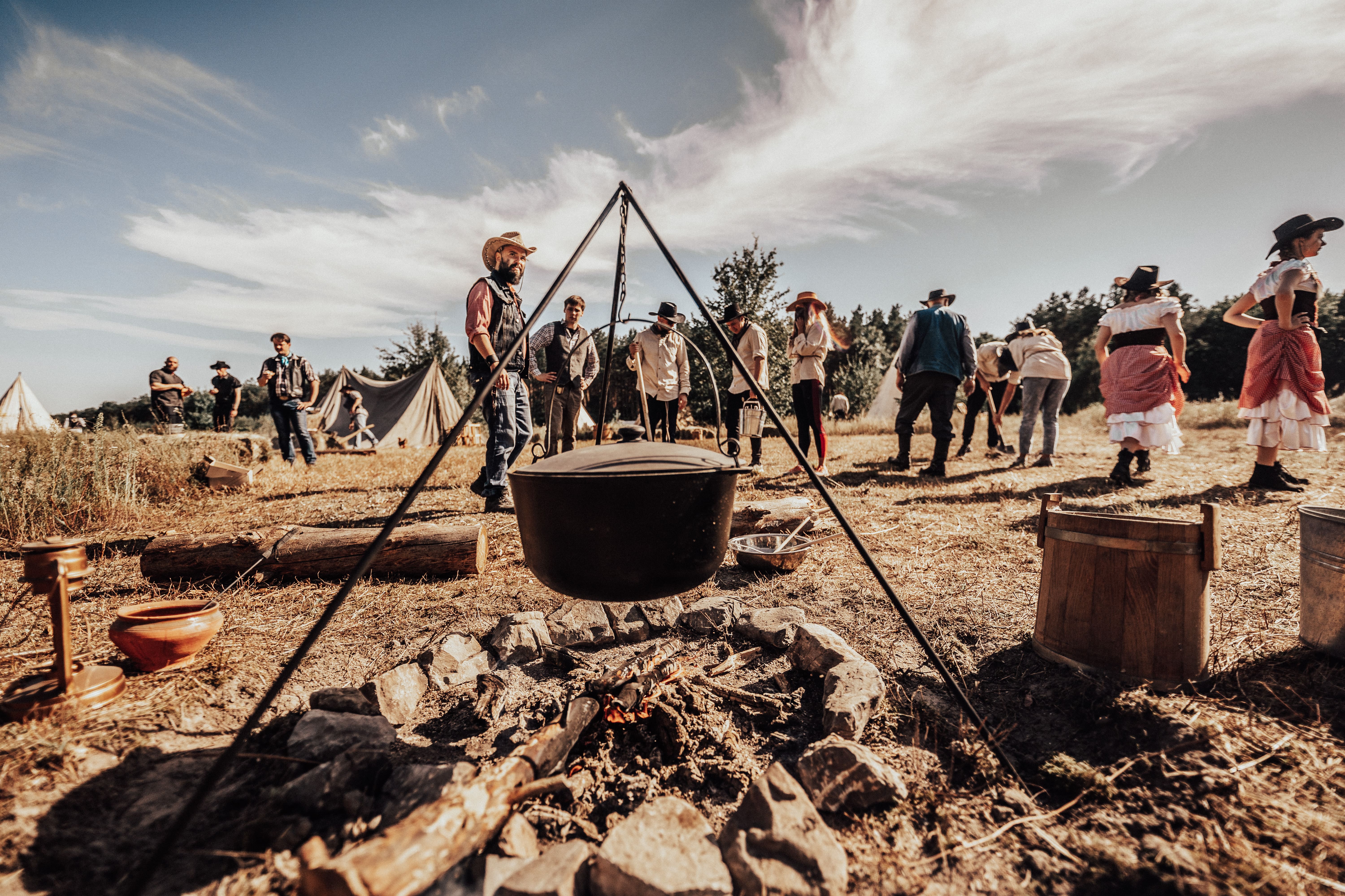 cauldron on the fire