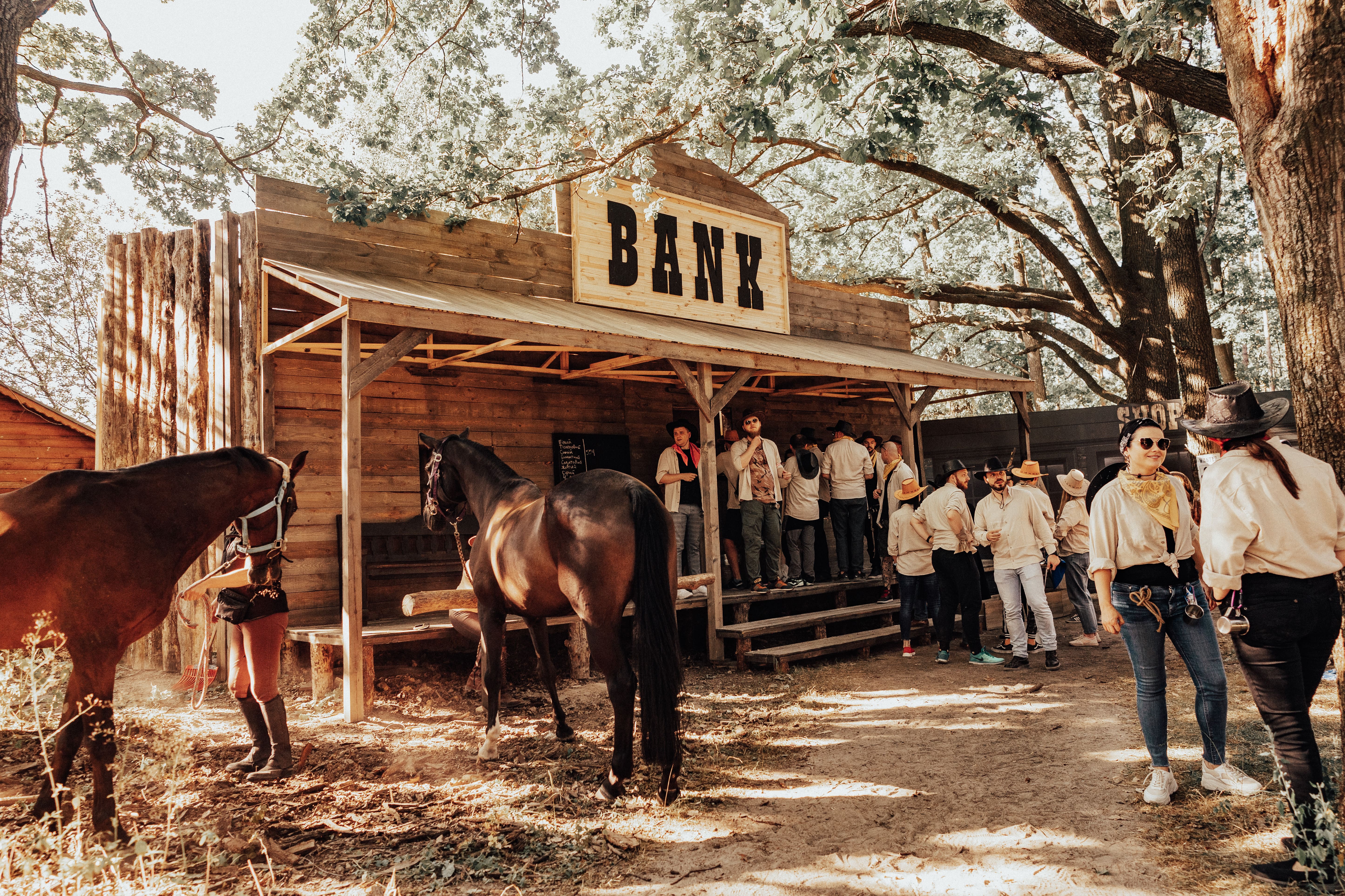 bank in wild west