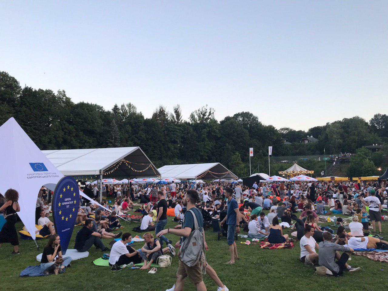 EU zone at a music festival